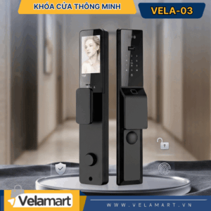 Khóa Cửa Thông Minh Vela-03 – Khóa Nhận Diện Khuôn Mặt, Vân Tay Cao Cấp Cho Nhà Hiện Đại