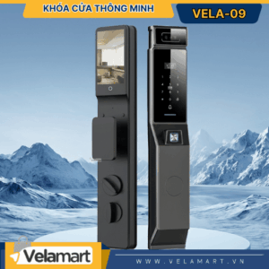 Khóa Cửa Thông Minh Vela-09  – Face ID 3D, Vân Tay Siêu Nhạy, Bảo Mật Tối Đa Cho Mọi Loại Cửa