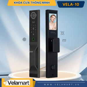 Khóa Cửa Thông Minh Vela-10 Cao Cấp: Mở Khóa Face ID, Vân Tay 0.3s, Bảo Mật Tuyệt Đối!